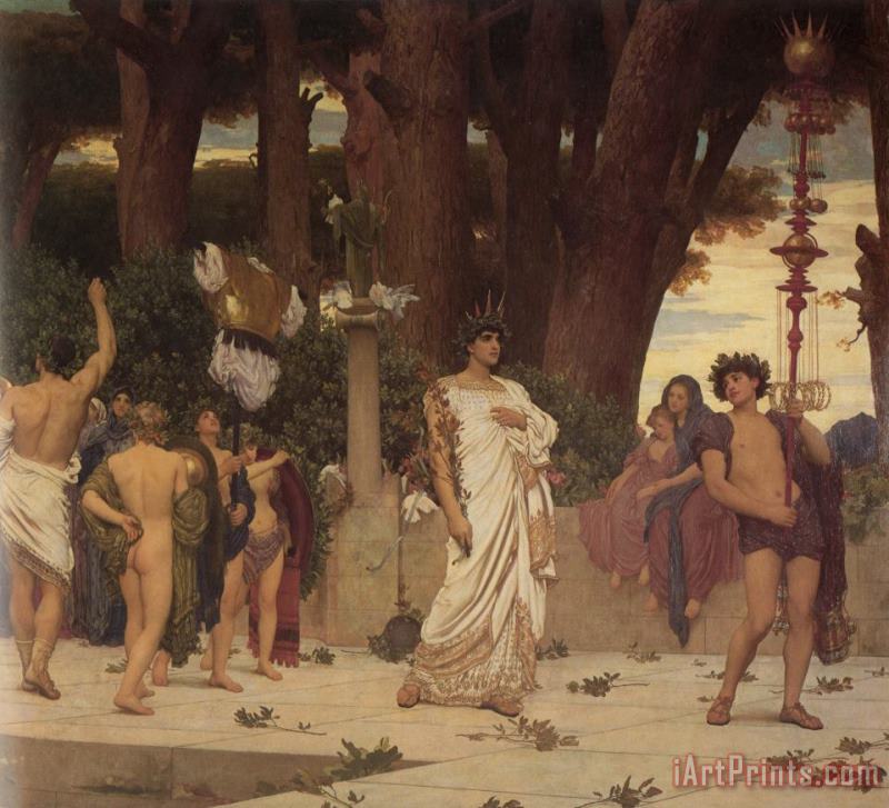 The Daphnephoria [detail Right] painting - Lord Frederick Leighton The Daphnephoria [detail Right] Art Print